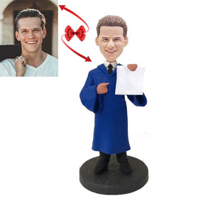 Displaying Diploma Graduation Custom Bobblehead