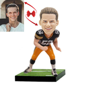 Football Player Custom Bobblehead