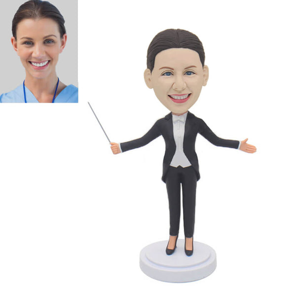 Personalized Music Conductor Custom Bobblehead