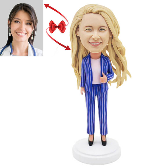 Business Female Secretary Custom Bobblehead