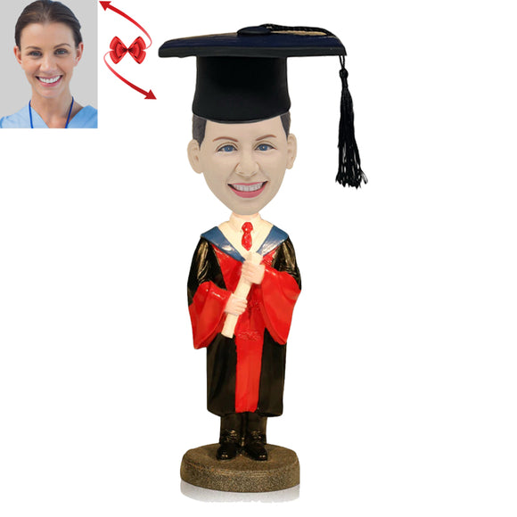 A Dignified Graduate Custom Bobblehead