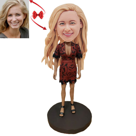 Brown Skirt Custom Bobblehead