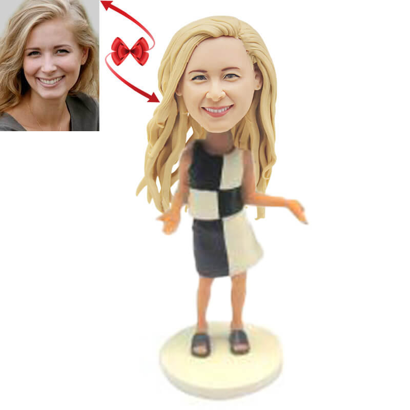 Casual Female Custom Bobblehead