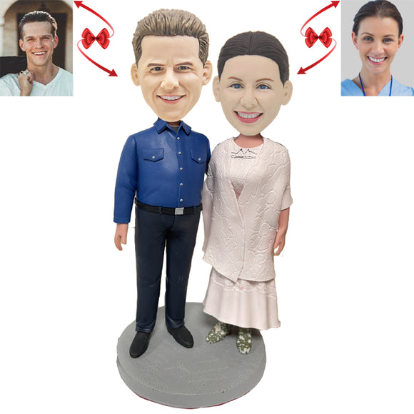 Couples Attending the Dinner Party Custom Bobblehead