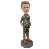 Male Soldier Custom Bobblehead B