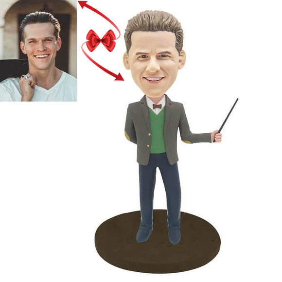 Male Teacher Custom Bobblehead（Science Teacher History Teacher）