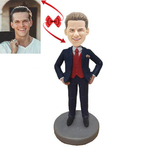 Man in Suit Custom Bobblehead
