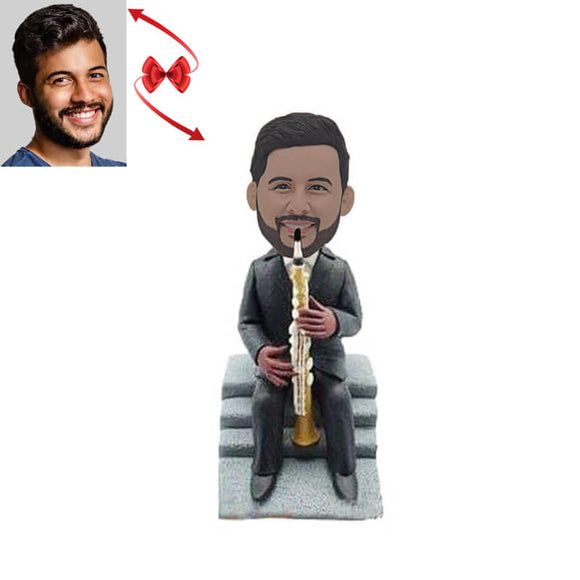 Saxophone Band Member Saxophone Custom Bobblehead