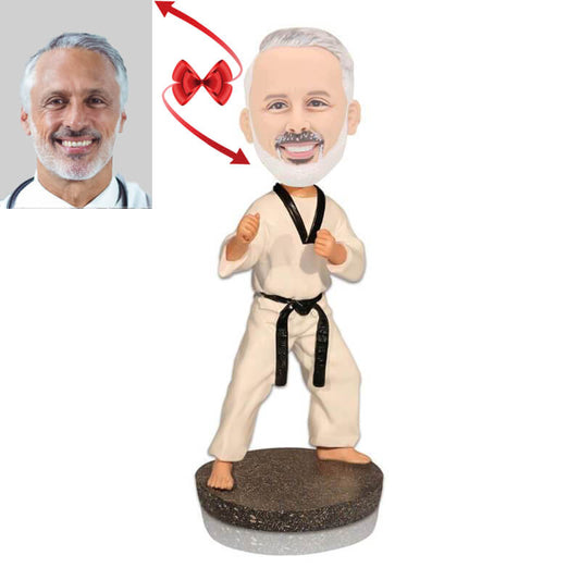 Taekwondo Black Belt Custom Bobblehead