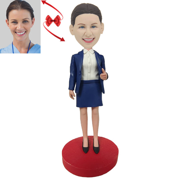 Female Executive Custom Bobblehead