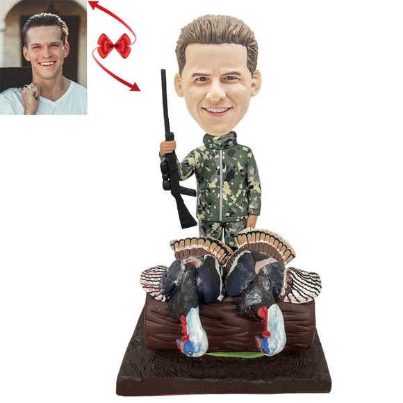 Hunter With Many Prey Custom Bobbleheads