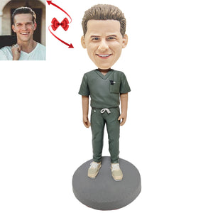 Male Nurse Custom Bobblehead