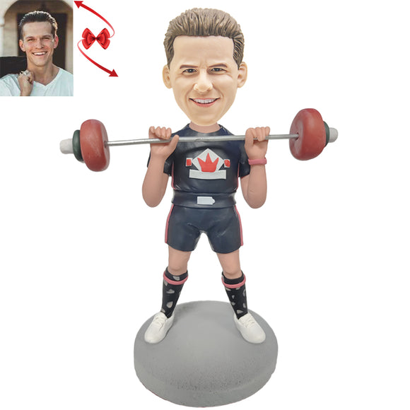 Weightlifter Male Custom Bobbleheads