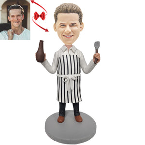 Western Food Five-star Chef Custom Bobblehead