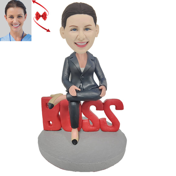 World's Best Feman Boss Custom Bobblehead